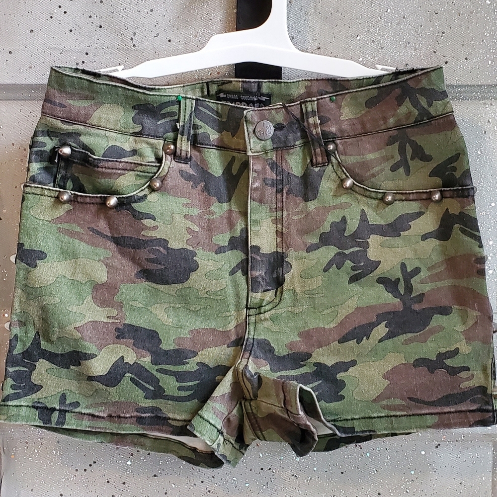TRIPP NYC - Studded Camo Shorts
